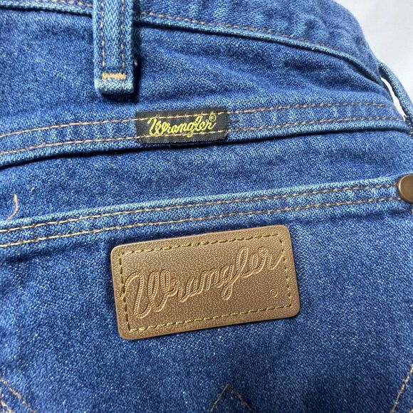 Wrangler 13MWZ Men's Regular Fit Straight Leg Western Blue Jeans - Size 40x29.5 - Picture 5 of 6